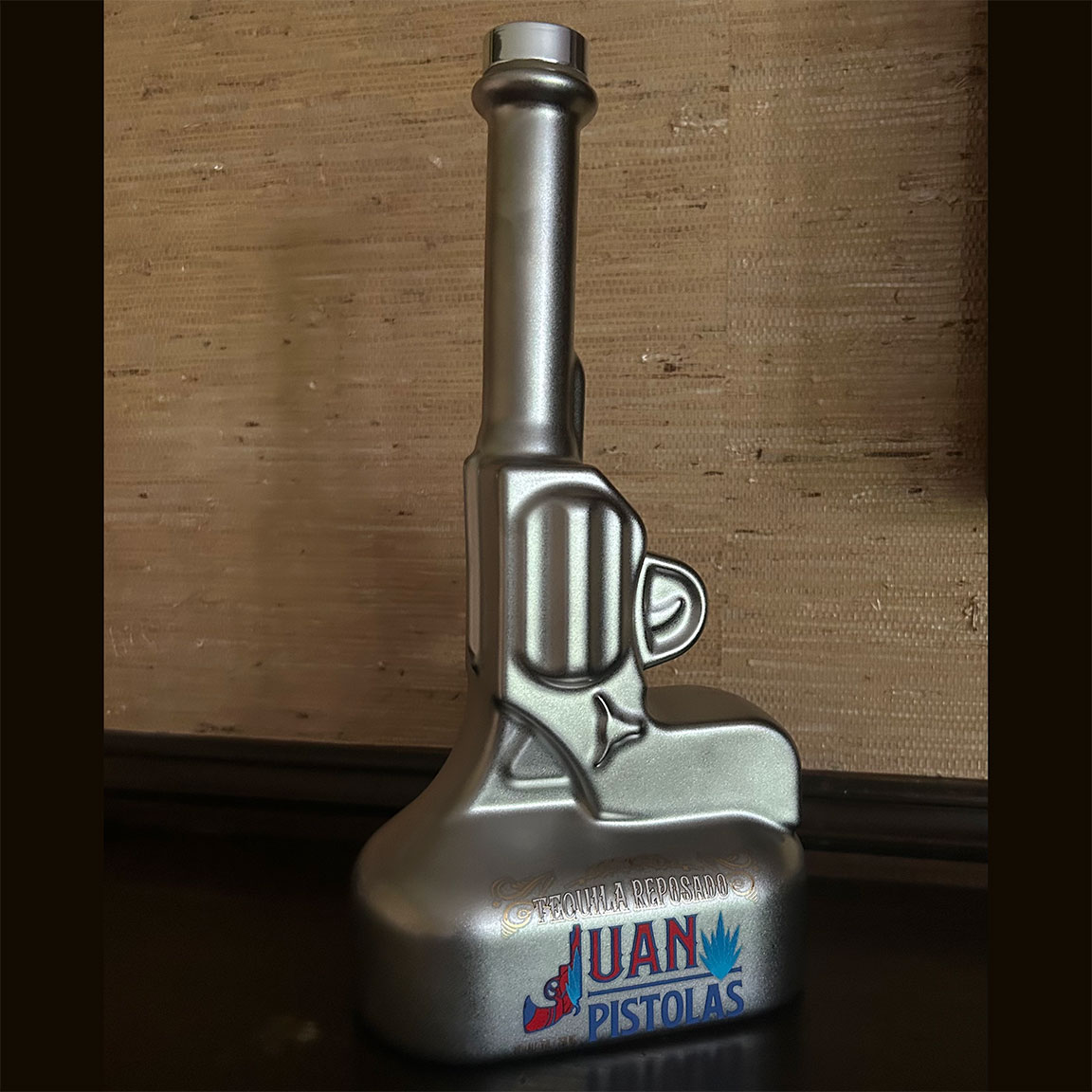 Juan Pistolas 750 ML Tequila Reposada Pistol Edition